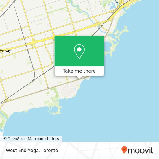 West End Yoga map
