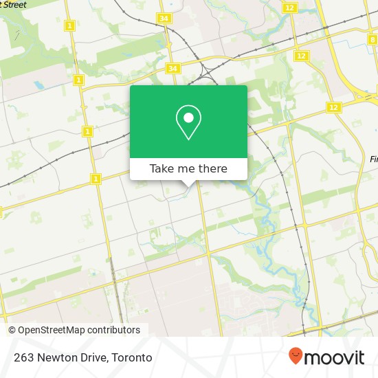 263 Newton Drive map