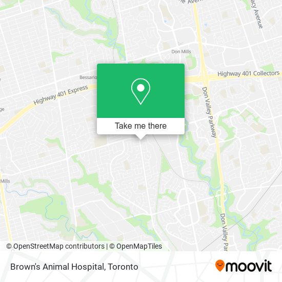 Brown's Animal Hospital map