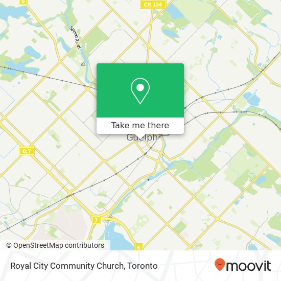 Royal City Community Church map