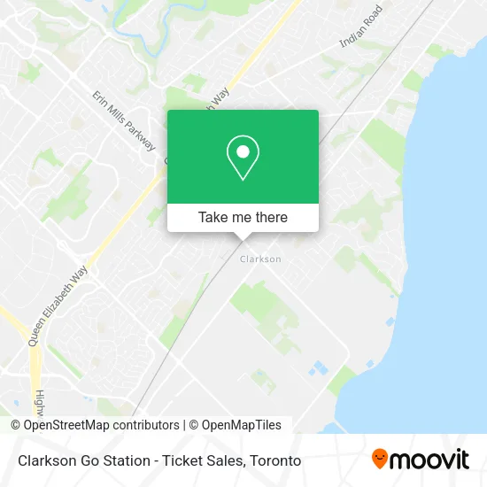 Clarkson Go Station - Ticket Sales map