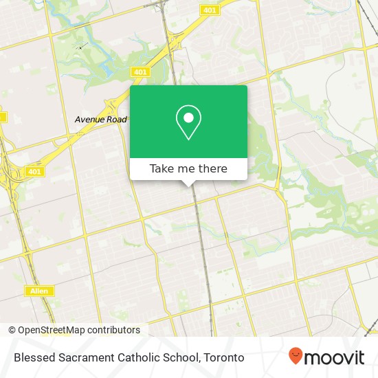 Blessed Sacrament Catholic School map
