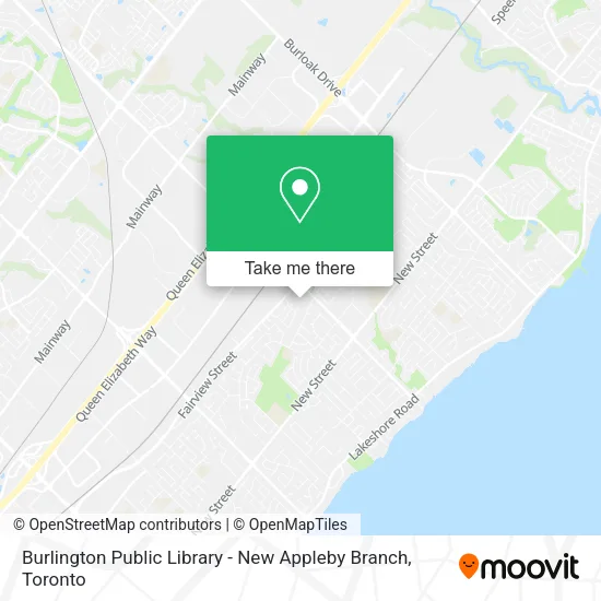Burlington Public Library - New Appleby Branch map
