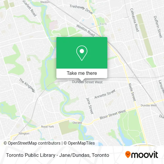 Toronto Public Library - Jane / Dundas map