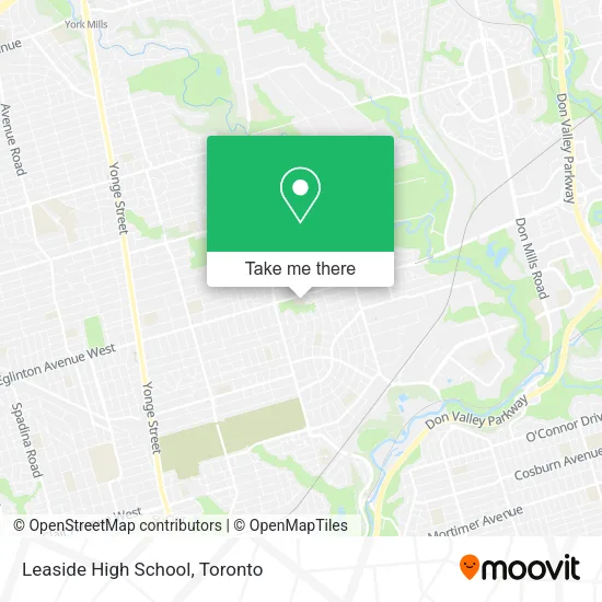 Leaside High School map