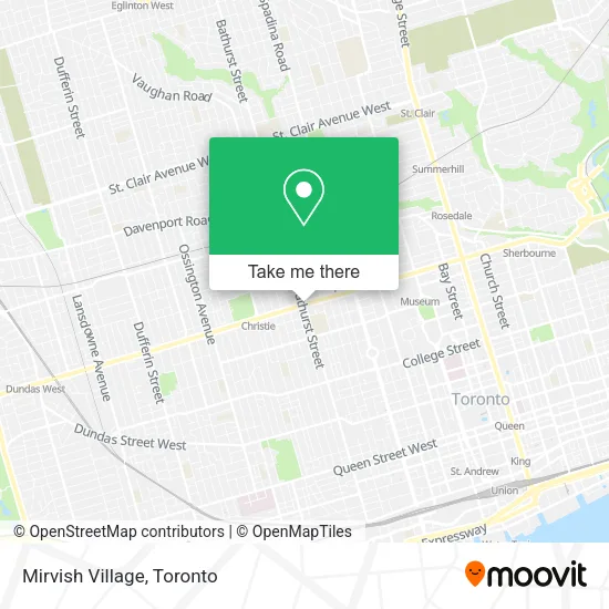 Mirvish Village map
