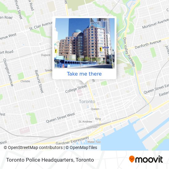 Toronto Police Headquarters map
