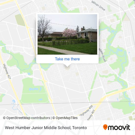 West Humber Junior Middle School map