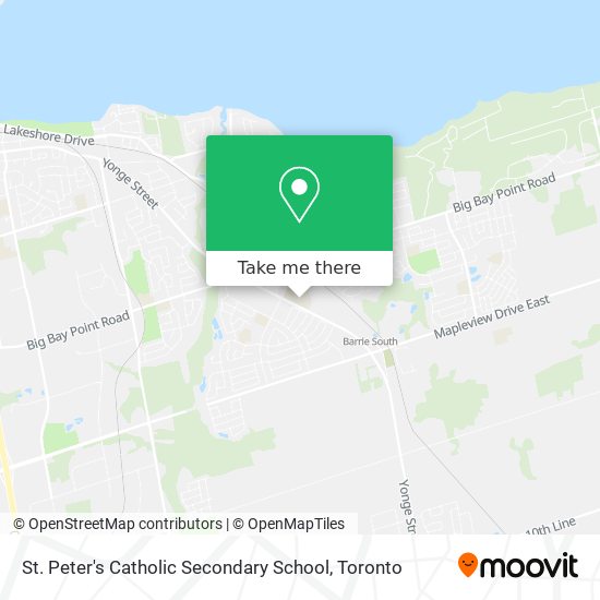 St. Peter's Catholic Secondary School map
