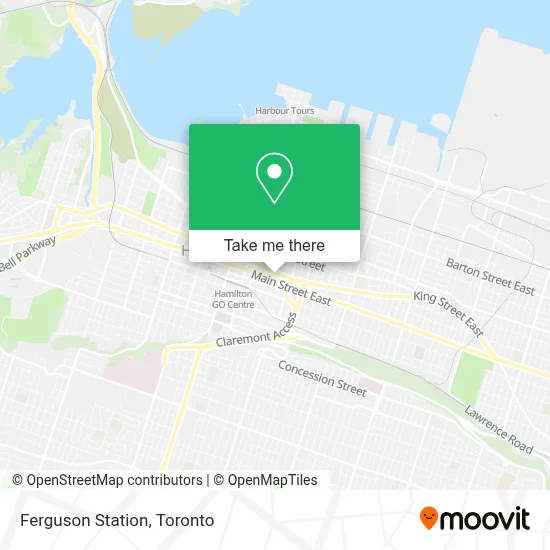 Ferguson Station map