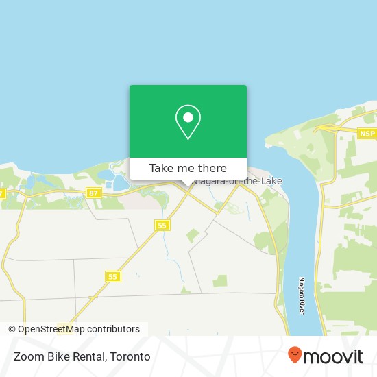 Zoom Bike Rental map