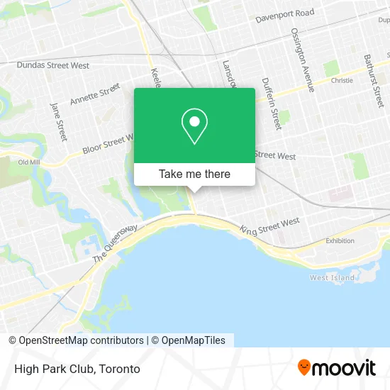 High Park Club map