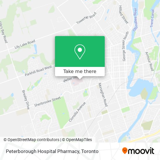Peterborough Hospital Pharmacy map