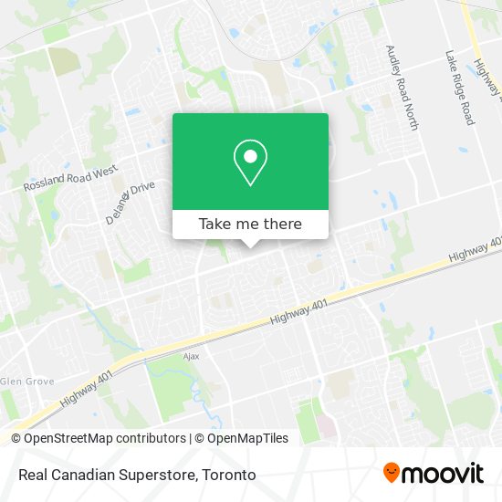 Real Canadian Superstore map