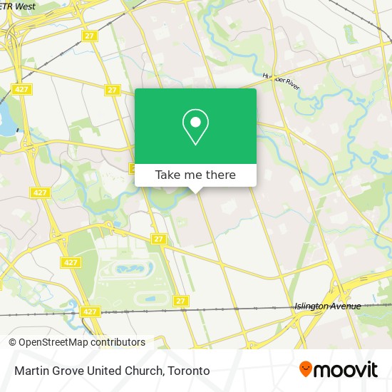 Martin Grove United Church map
