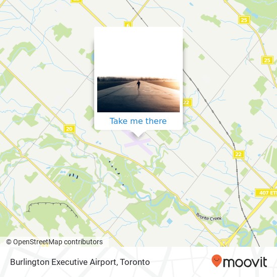 Burlington Executive Airport map