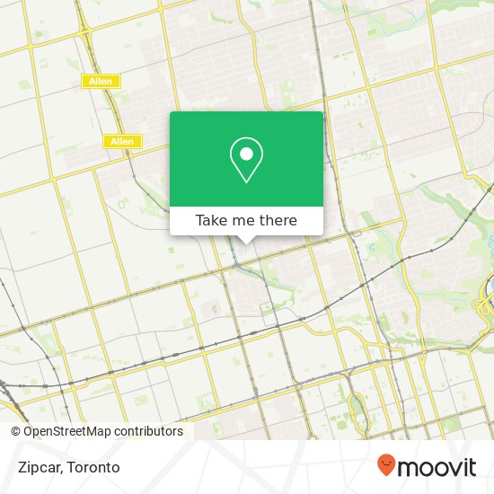 Zipcar map