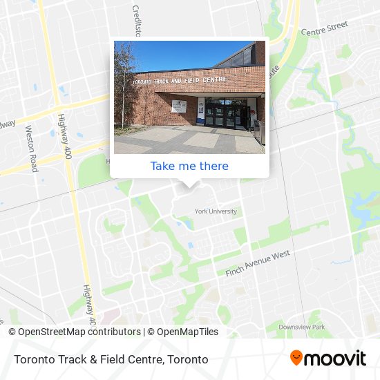 Toronto Track & Field Centre plan