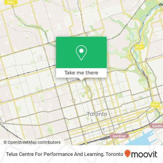 Telus Centre For Performance And Learning map