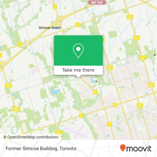 Former Simcoe Building map