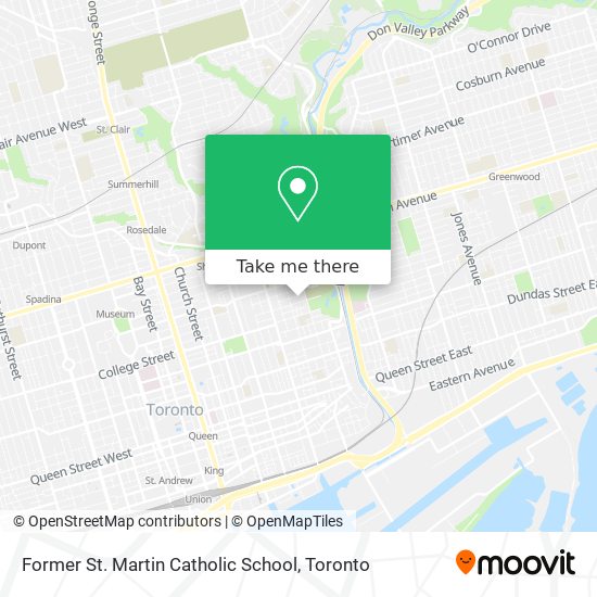 Former St. Martin Catholic School map