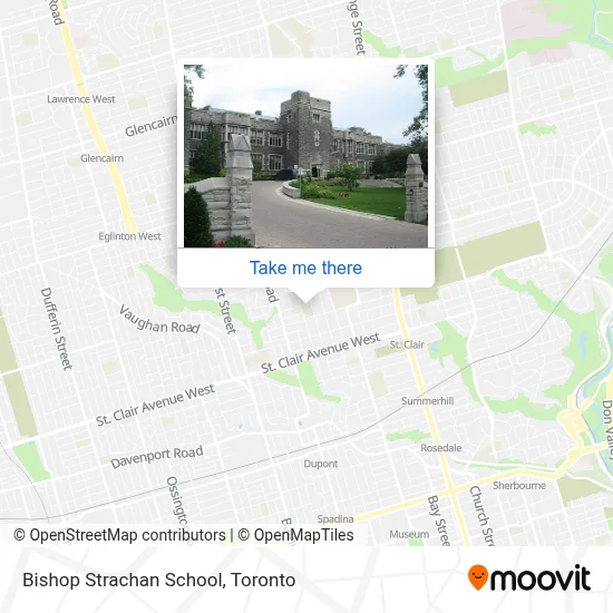 Bishop Strachan School map