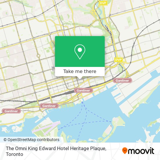 The Omni King Edward Hotel Heritage Plaque plan