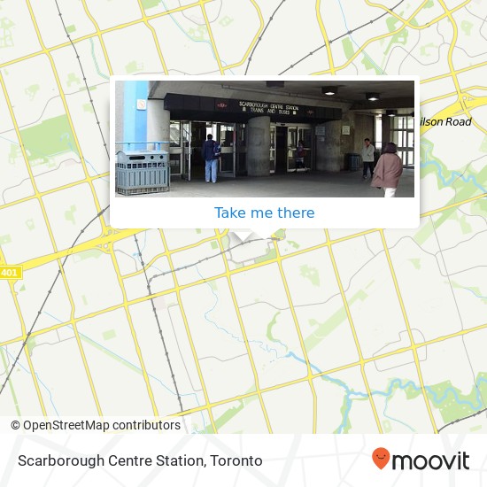 Scarborough Centre Station map