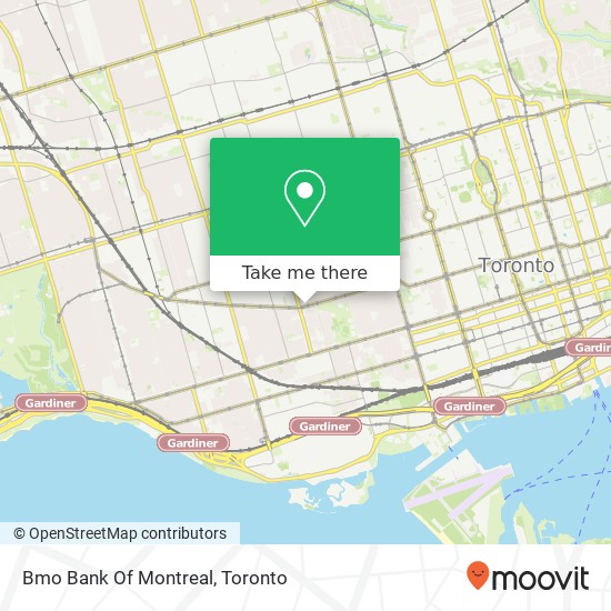 Bmo Bank Of Montreal map