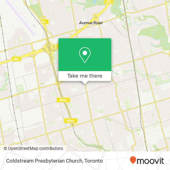 Coldstream Presbyterian Church map