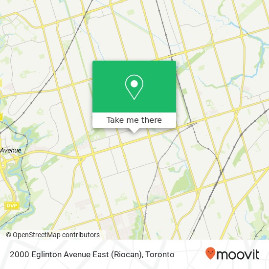 2000 Eglinton Avenue East (Riocan) map