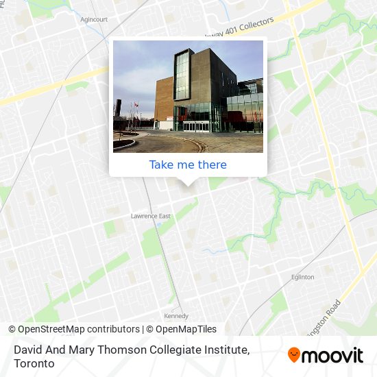 David And Mary Thomson Collegiate Institute map