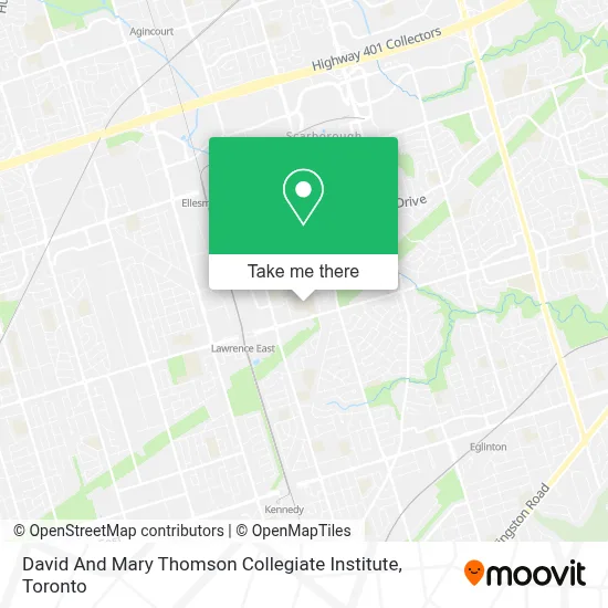 David And Mary Thomson Collegiate Institute map
