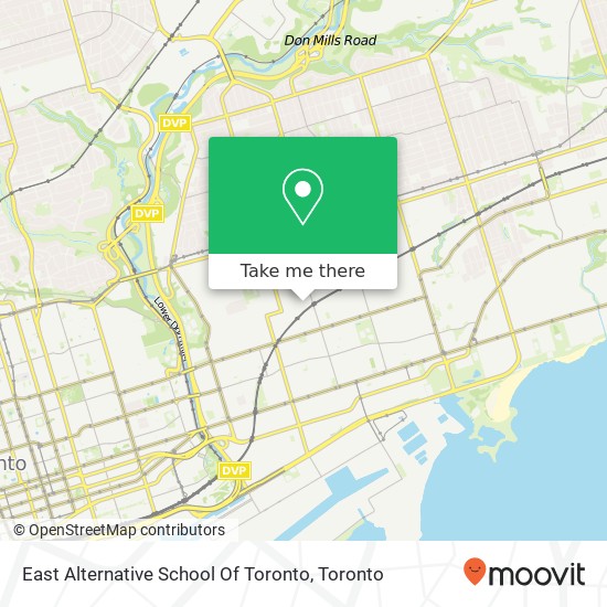 East Alternative School Of Toronto map