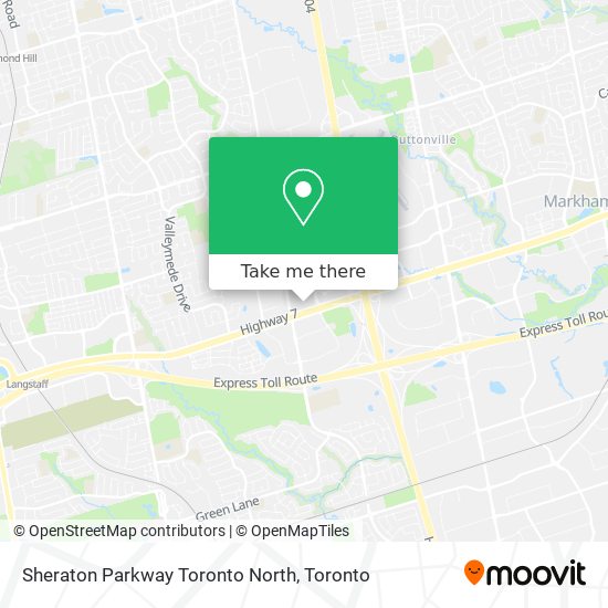 Sheraton Parkway Toronto North plan