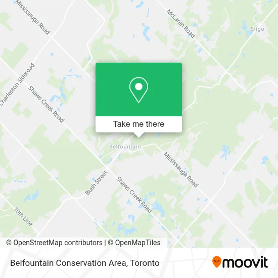 Belfountain Conservation Area map