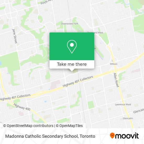 Madonna Catholic Secondary School map