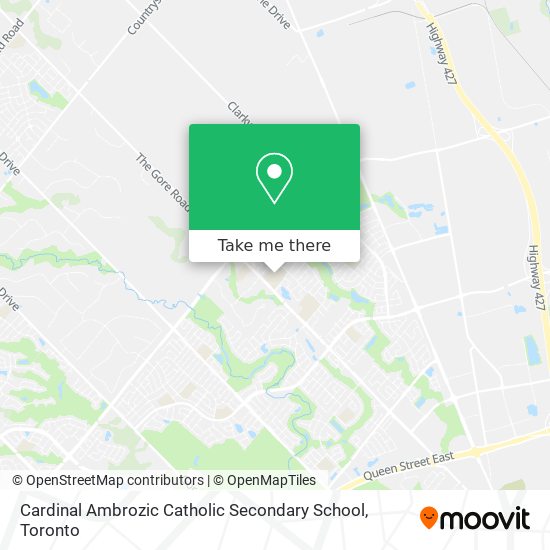 Cardinal Ambrozic Catholic Secondary School plan