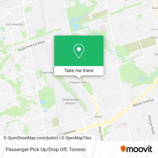 Passenger Pick Up/Drop Off map