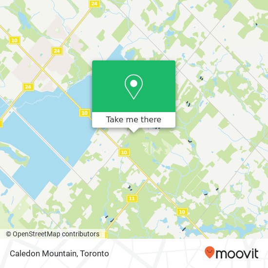 Caledon Mountain map