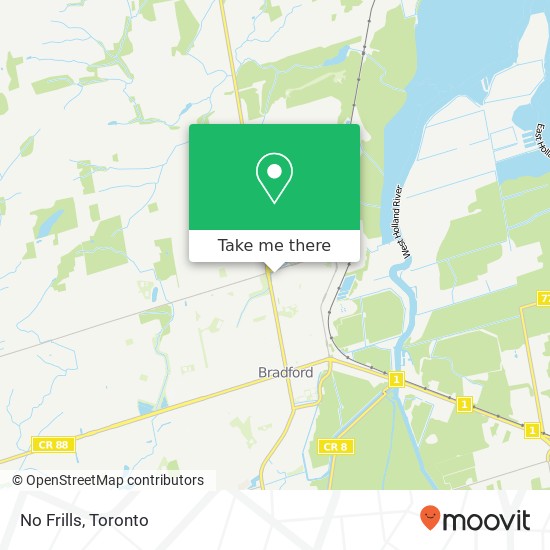 No Frills map