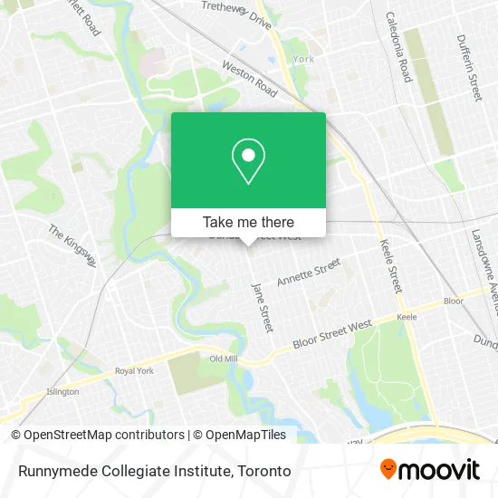 Runnymede Collegiate Institute map