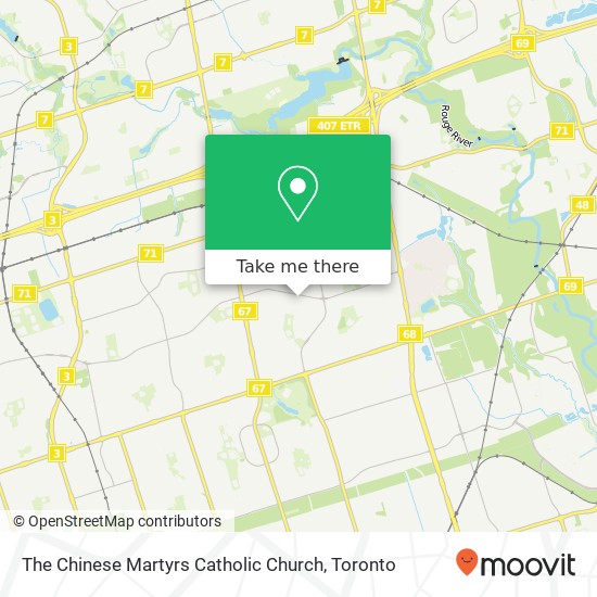 The Chinese Martyrs Catholic Church map