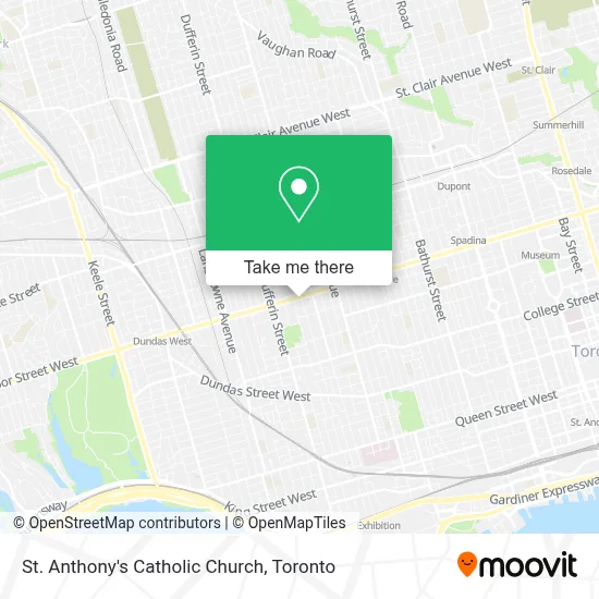 St. Anthony's Catholic Church map