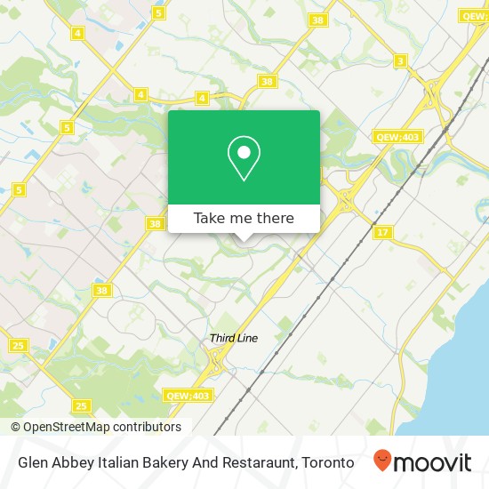 Glen Abbey Italian Bakery And Restaraunt map