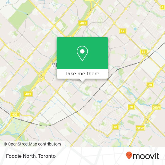Foodie North map
