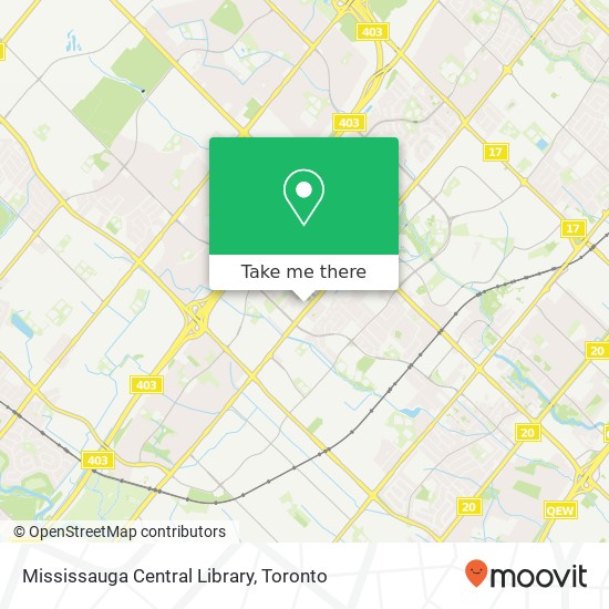 Mississauga Central Library map