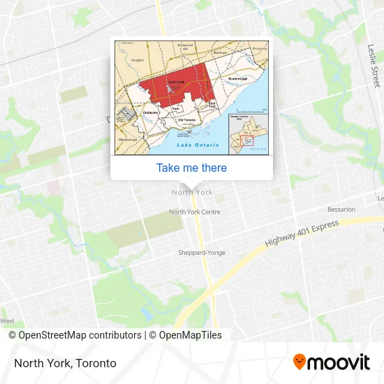 North York map