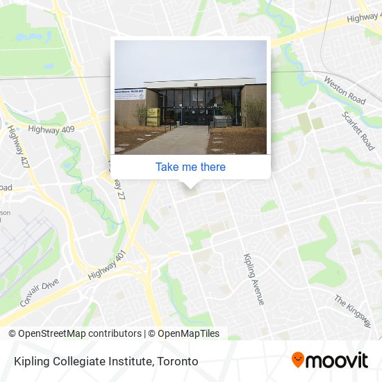 Kipling Collegiate Institute map