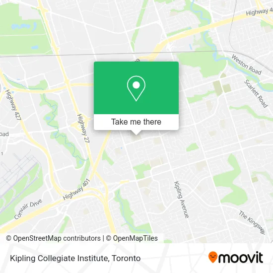 Kipling Collegiate Institute map